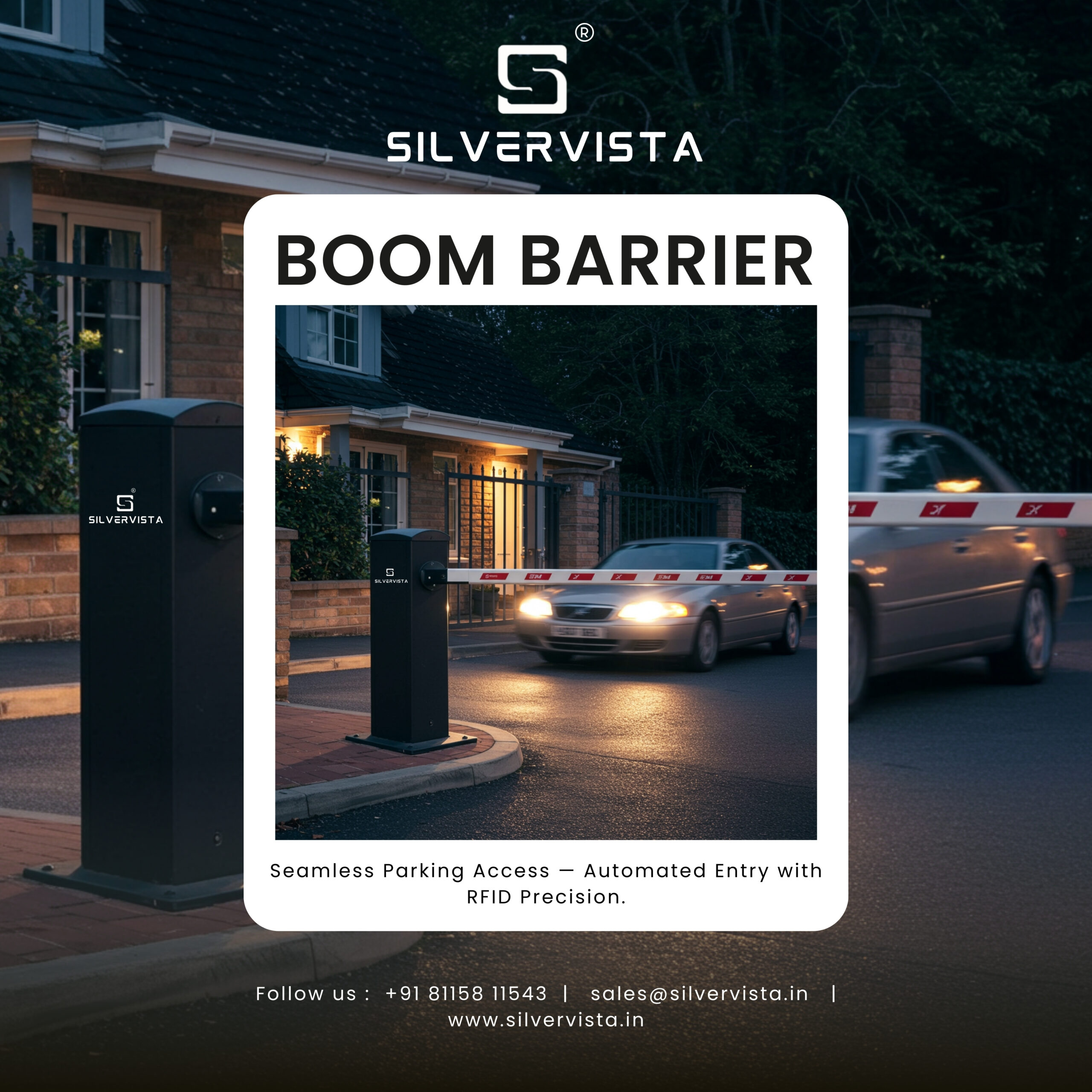 Top 20 Reasons Security Experts Trust Silvervista Boom Barriers 1 Smooth Entry. Secure Access. Level up your security with the SILVERVISTA Boom Barrier – designed for seamless parking control and automated precision.