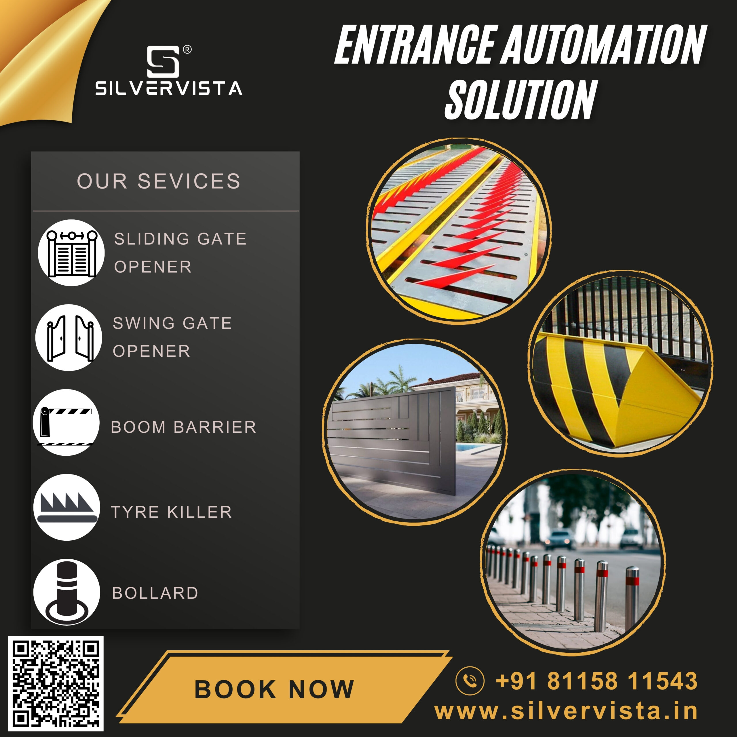 5 Reasons to Upgrade Your Manual Gate with Silvervista Entrance Automation 1 Silvervista, a trusted name in entrance automation, offers advanced solutions designed to make your life easier and your property safer. Whether you live in a home, manage a residential society, or oversee a commercial property, automating your gate system has many advantages.