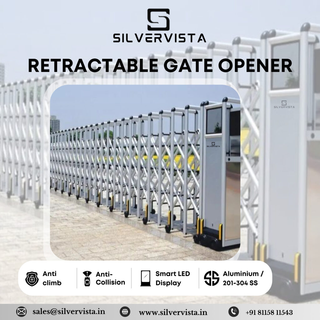 Automatic Retractable Gate at a factory by Silvervista