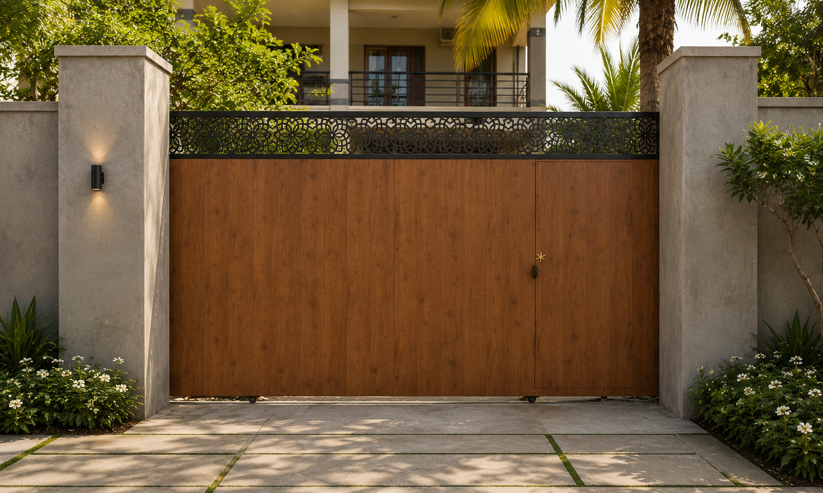 Gates 9 Amber Panel Trellis Gate - SilverVista Chennai
